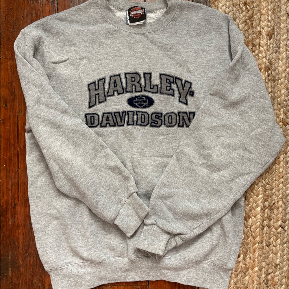 VINTAGE HARLEY DAVIDSON FT WASHINGTON 2000 GREY SWEATSHIRT